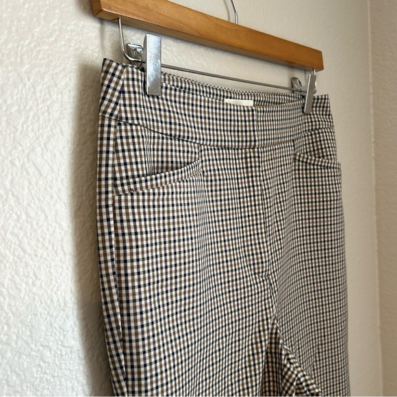 NWT, Maeve by Anthropologie Women’s Multi Checkered Plaid Kick Flare Trousers, 2 - Picture 5 of 12